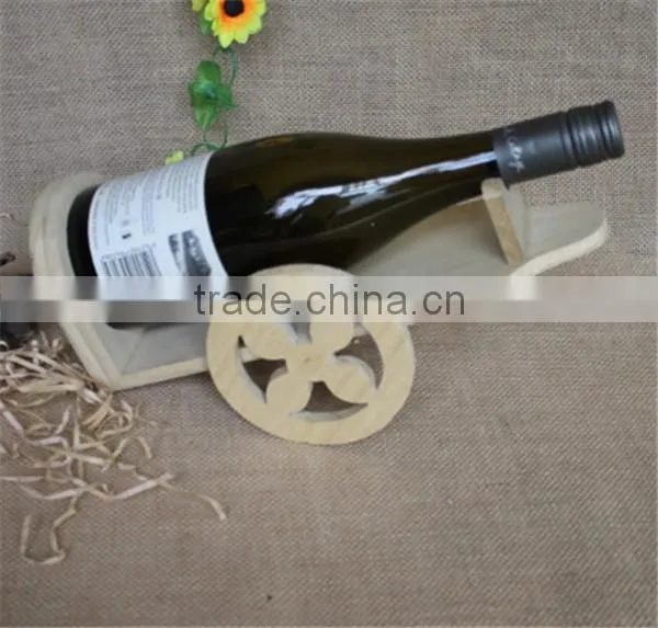 Handmade shangdu designer decorative wooden wine craft rack wholesale