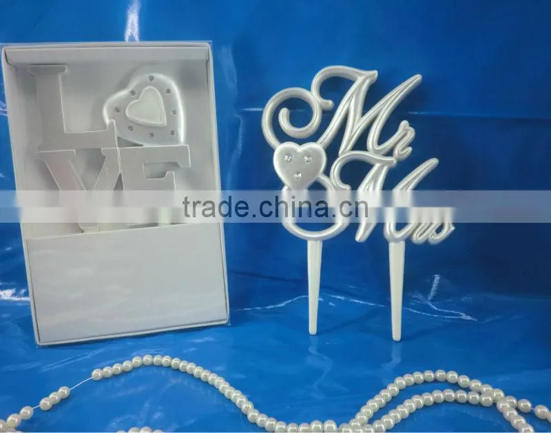 2014 hot selling decoration wedding anniversary 21 birthday cake toppers