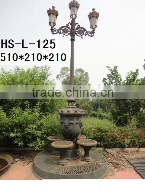 Cast Iron Ornamental Garden Lamp Pole
