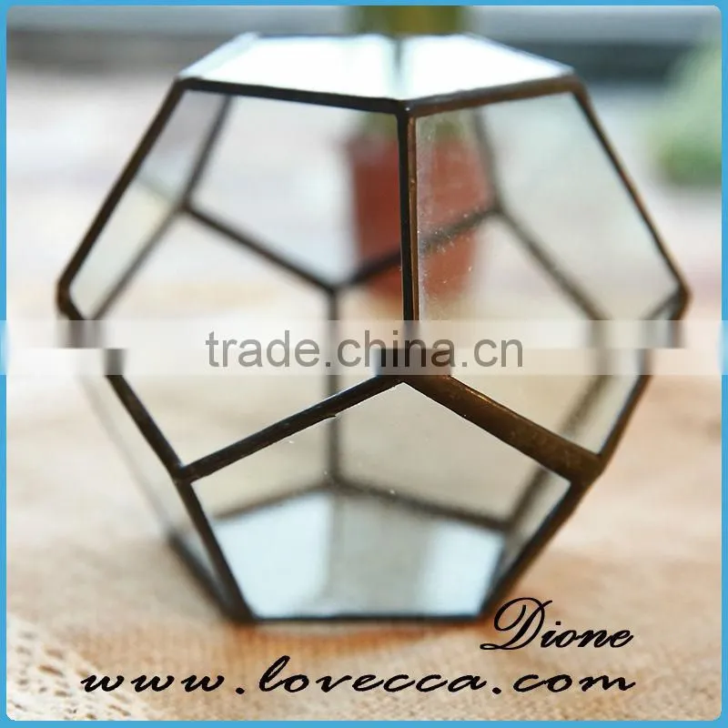 Factory Wholesale Round Clear Geometric Square Glass Globe Hanging Terrarium