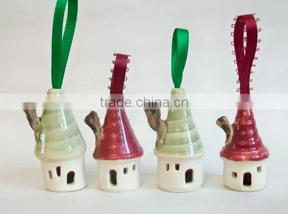 Mini House Christmas Ornaments