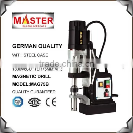 German Quality Hot sell Magnetic Base Drill with 2 speeds drill machine for sale(MAG32/60)60mm
