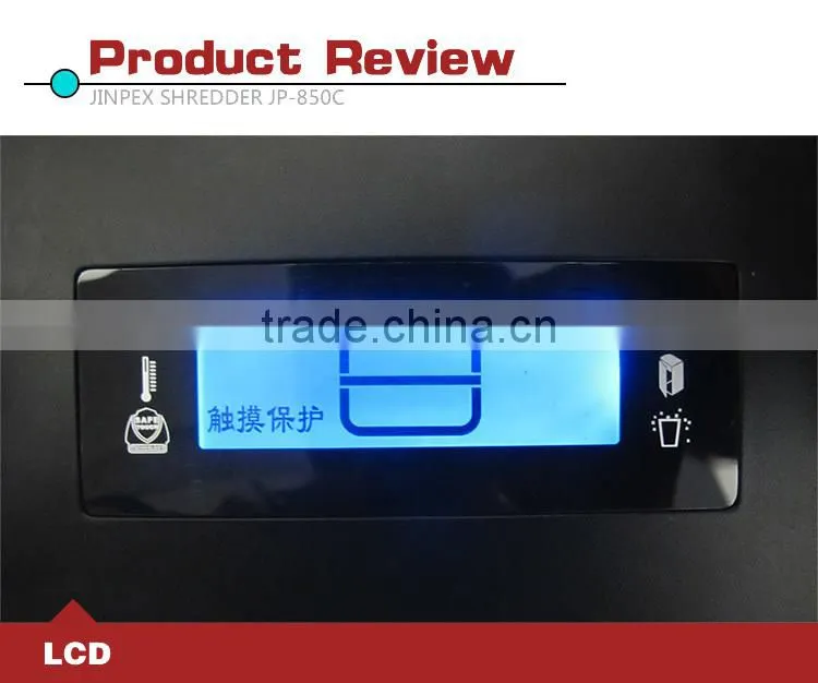 JP-850C Micro Cut paper shredder machine cut size 2*10mm 17 sheets capacity