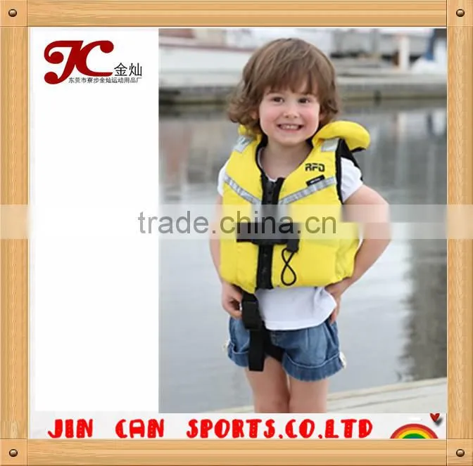 infant yellow foam life jacket