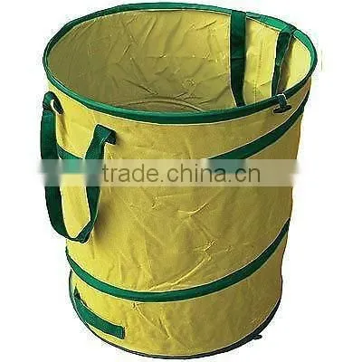 pop up 600D oxford garden leaf bag with carry handles
