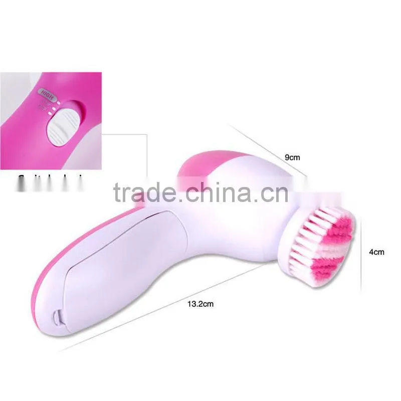 The 5 In 1 Body Face Skin Care Cleaning Wash Brush SPA Facial Beauty Relief Massager