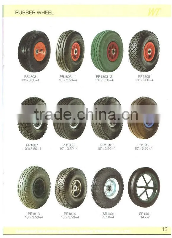 4.00-8 rubber wheel