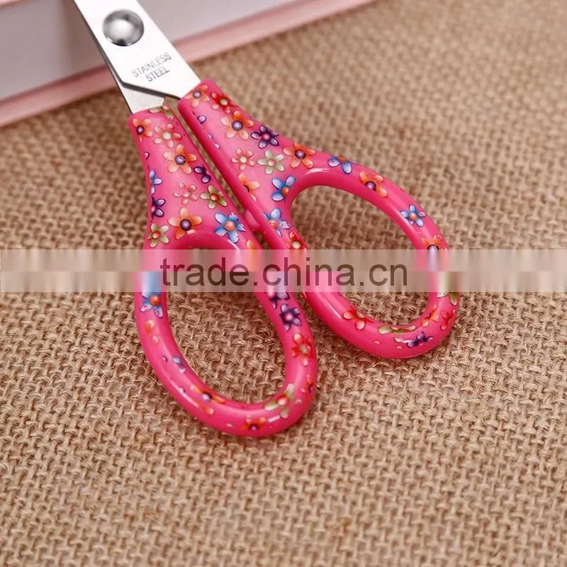 CIJ05-- Hot sale & Good quanlity Cheap Classical flower painting Student Scissors
