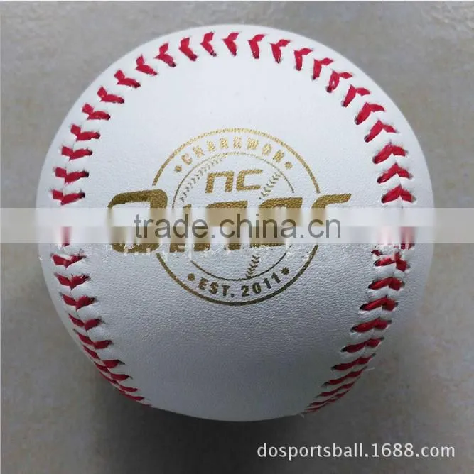 high quality&cheap price 9 inch 108 needles custom PU leather cork core softball&baseball