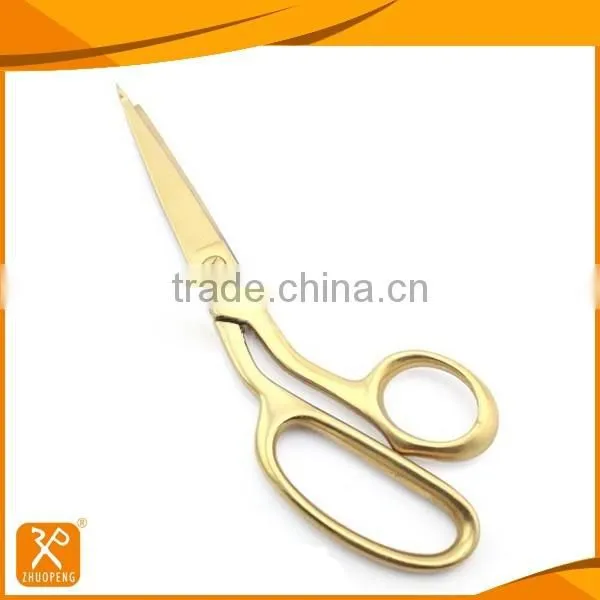 9" LFGB best stainless steel gold coated tailoring scissors