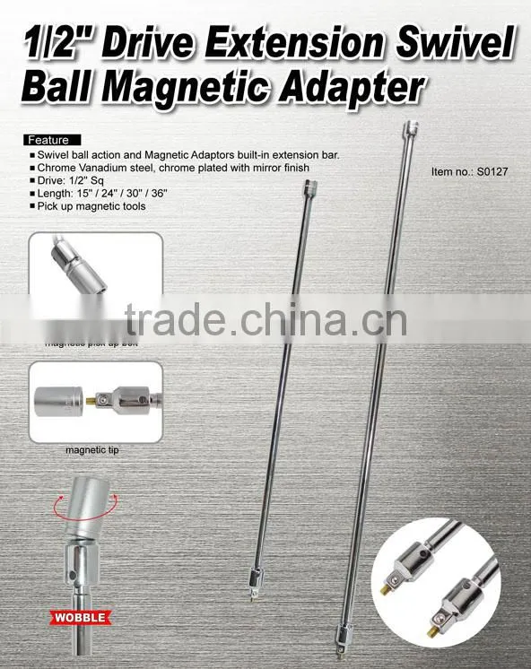 1/2" Drive Extension Swivel Ball Magnetic Adapter