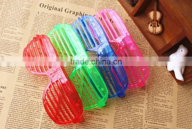 LED Party Glasses Light Up Slotted Shades Kids LED Light Glasses For Halloween