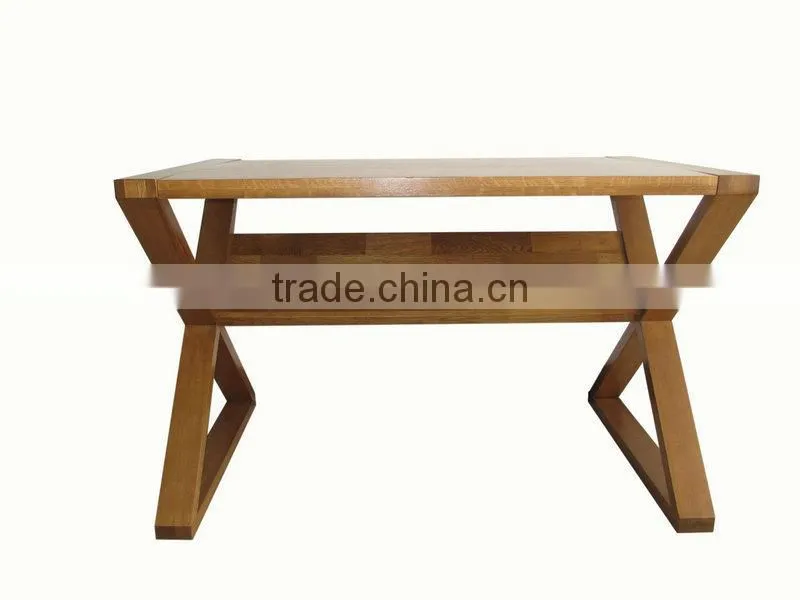 cross leg wood dinning table