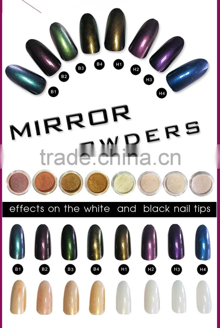 Newest Colorful Mirror Powders For Nails