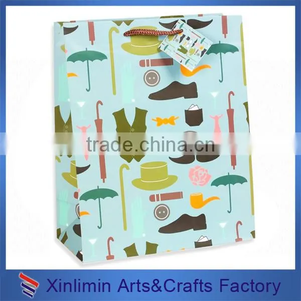High quality printing kraft paper bag price made in china