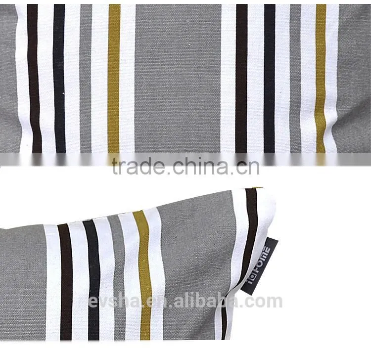 cushion printed stripes luxury backrest cushion for bed and sofa