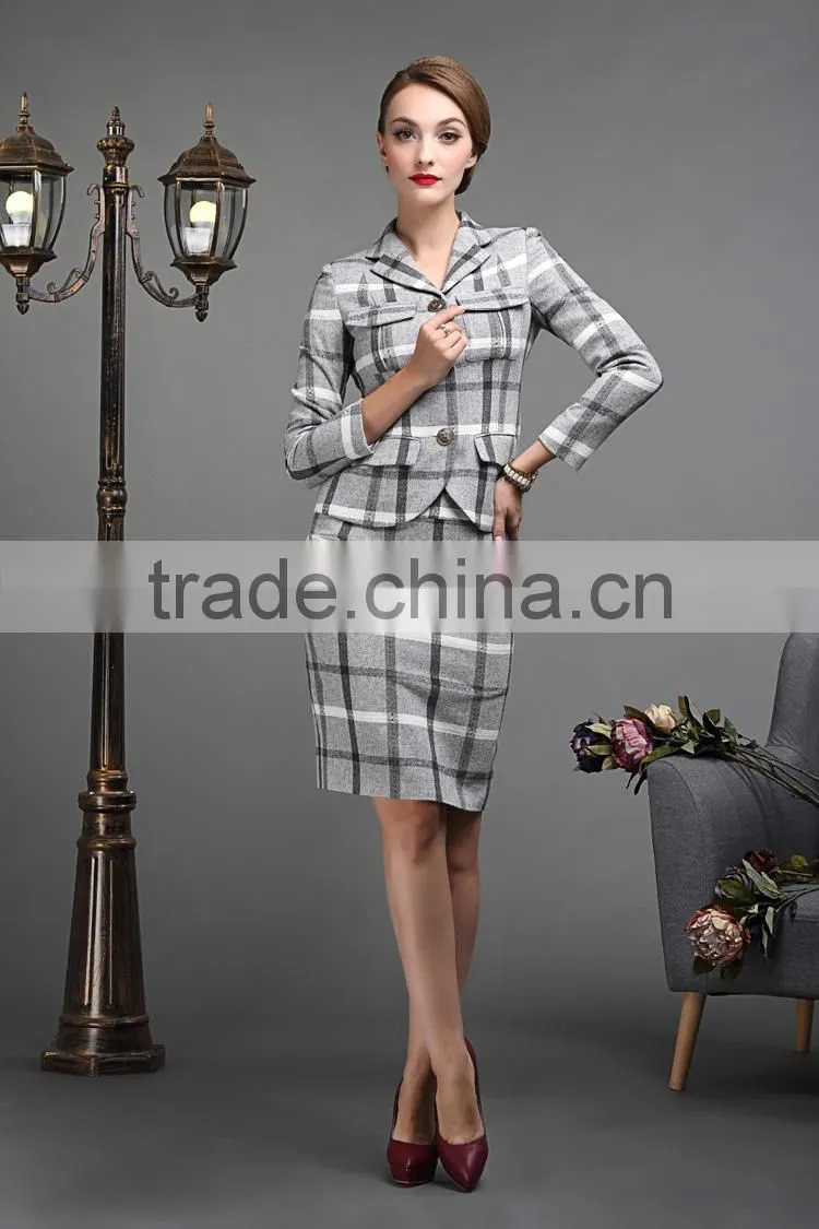 fashion ladies skirt suits custom women suit WMS27