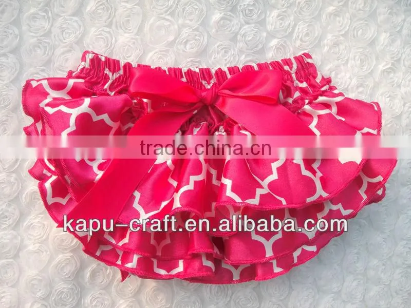 Top quality Rand baby boutique clothes with bow / Halloween baby underwear /ruffle baby panties bloomer