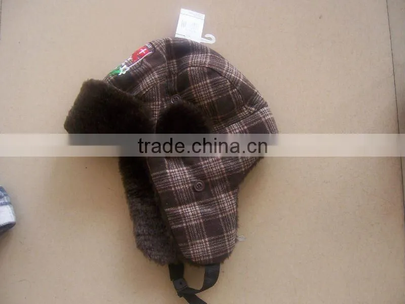 best sell soft and warm winter earflap girls fur hats