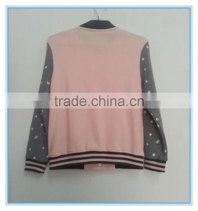 Wholesale children girls baseball jackets girls long sleeve clothes sports jackets