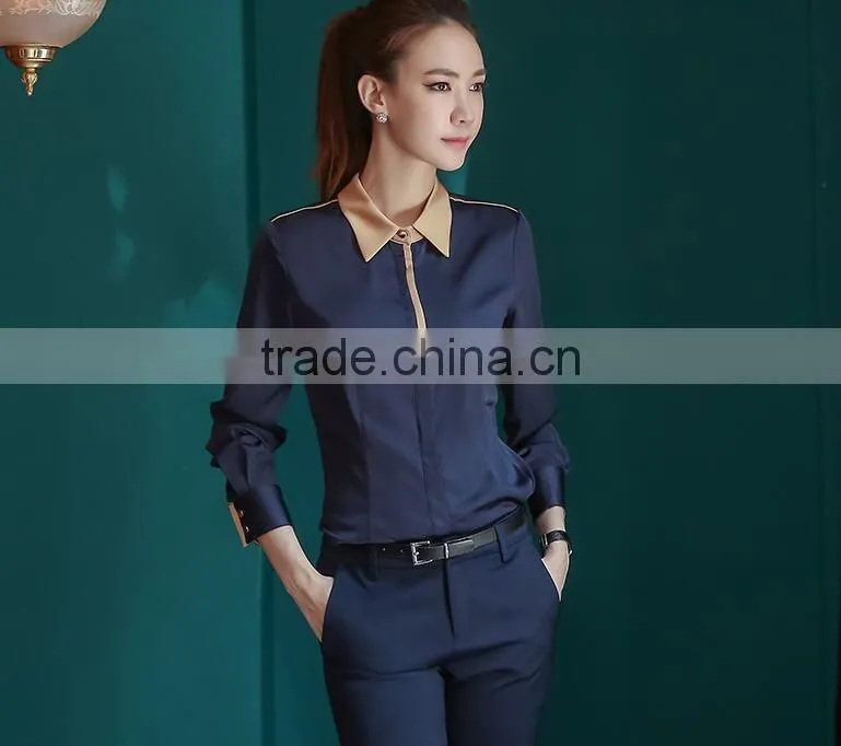 custom chantilly long sleeve latest fashionable ladies blouse factory women shirt blouse