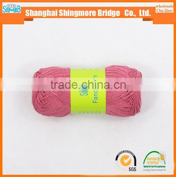 Online shopping knitting yarn china supplier best wholesale oeko tex cotton lurex soft yarn hand knitting yarn with free sample