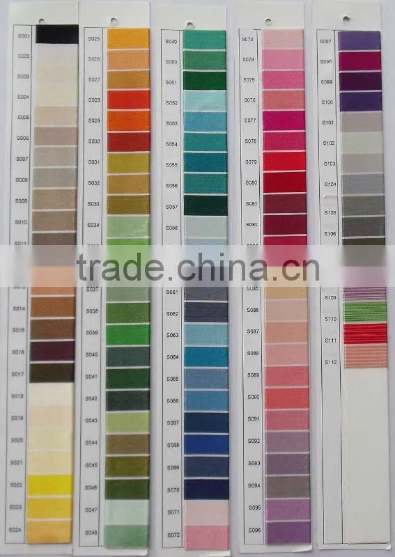 various material fabric shade card for clothes with oem offer