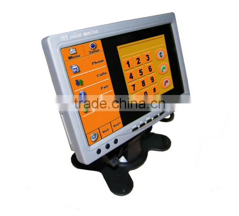 Shenzhen rearview mirror car monitor with 7 tft lcd touch screen parking sensor