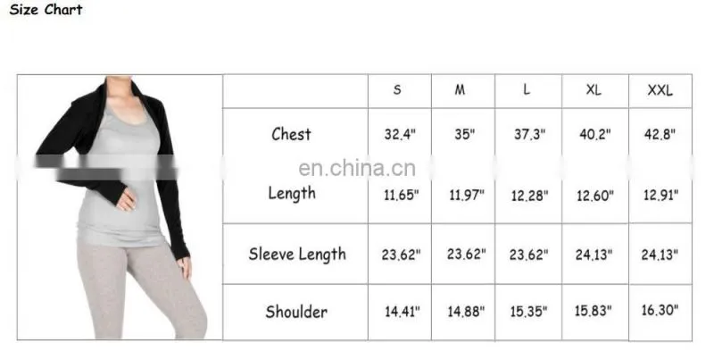 Lofbaz-Women-039-s-Long-Sleeve-Bolero-Shrug-Clothing-Crop-Top Lofbaz-Women-039-s-Long-Sleeve-Bolero-Shrug-Clothing-Crop-Top L