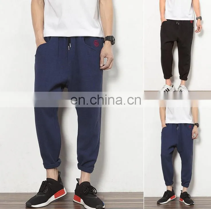 Fashion Mens Casual Long Pants Stylish Jogger Trousers Personalized Haren Pants