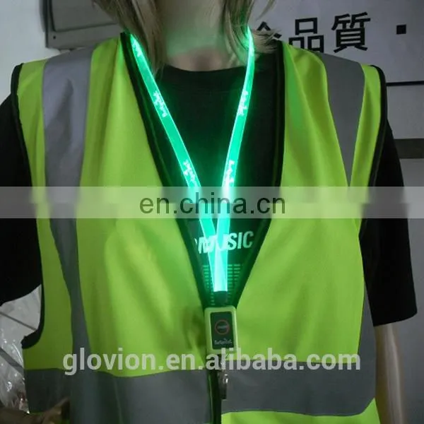 New Design LED flashing lanyards colorful lanyards lanyards for girl