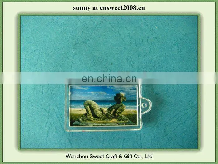 plastic keychain photo holder