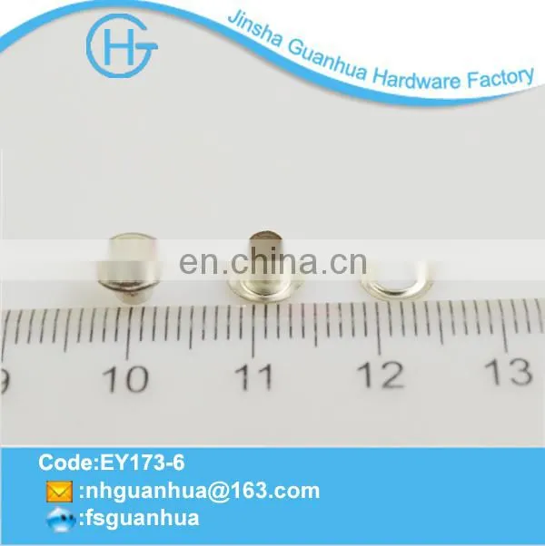 2014 Hot sale round nickle grommets for shoe