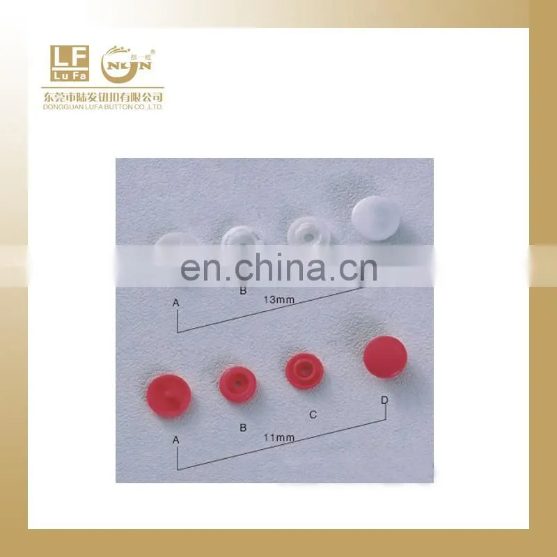 1010 milky white plastic snap studs for baby clothes