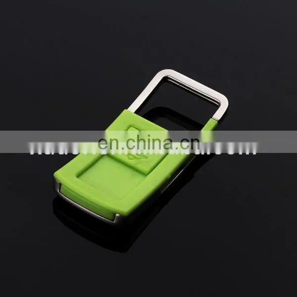 Promotional Gifts cheap custom silicon gel covered metal keychains