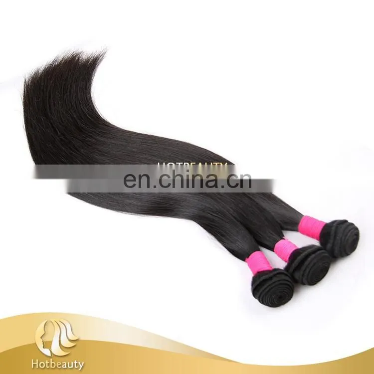 Raw unprocessed 7A top grade original straight Brazilian hair bundle with closure