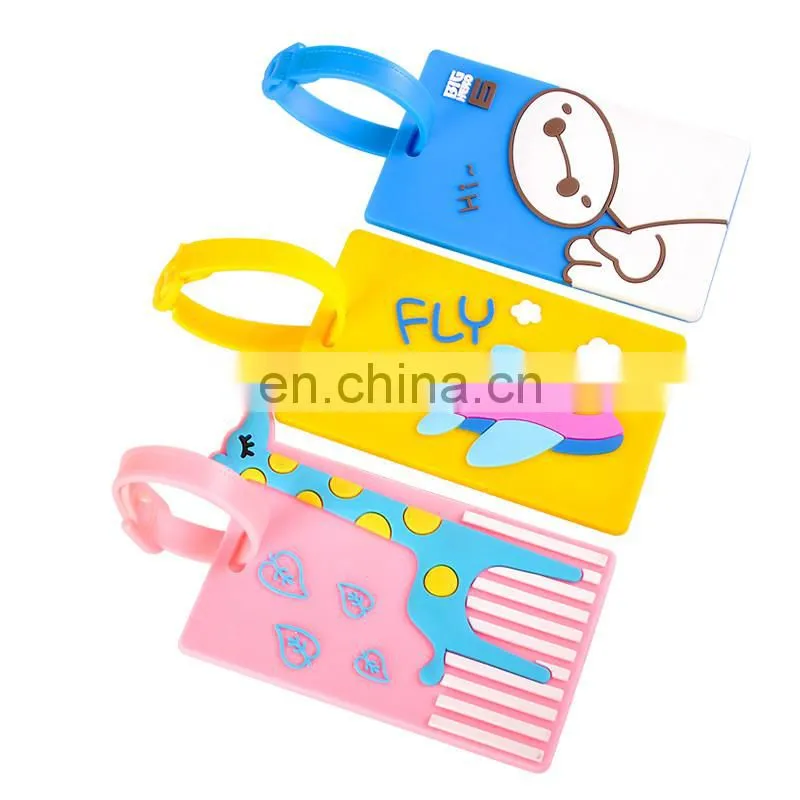 Custom soft pvc travel baggage bag/handbag tag/silicon rubber luggage tag