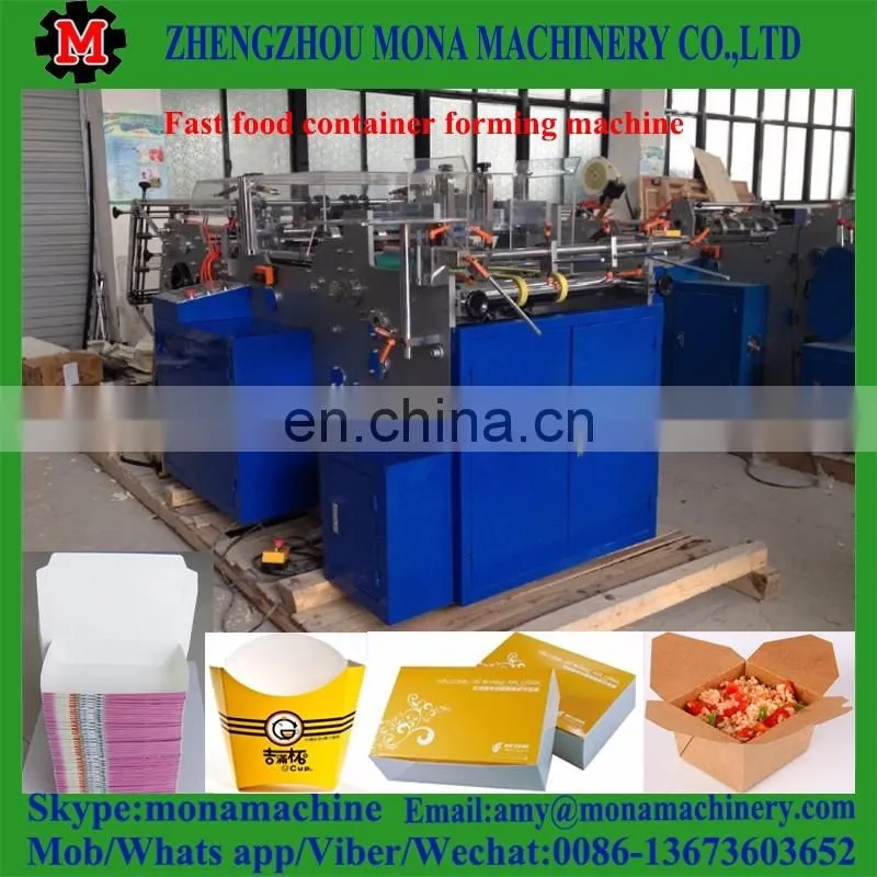 Good performance and professional paper lunch box making machine on sale
