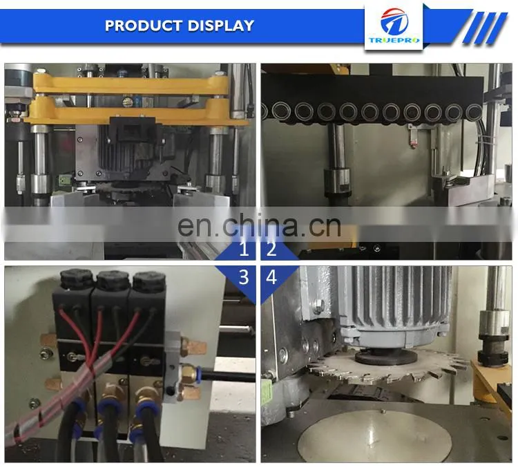 High precision upvc window making water slot milling machine