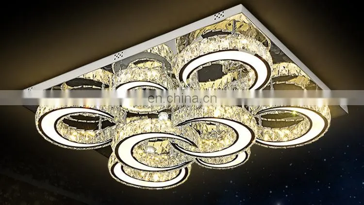 Newest fashionable crystal ceiling lamp LED light