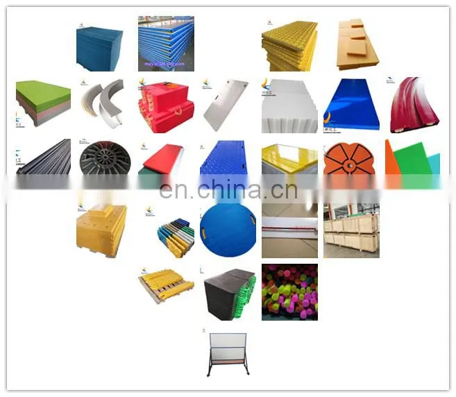 construction temporary impact resistant HDPE plastic track ground protection mat