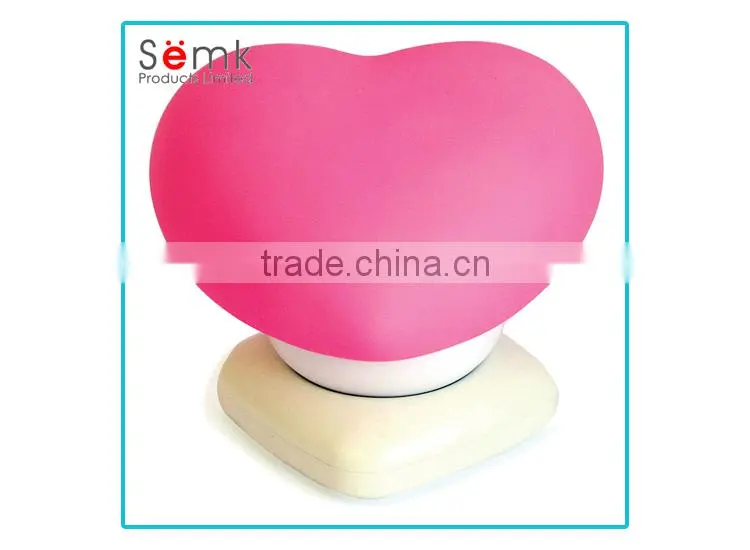 Semk sweet gifts heart shaped desktop led night light for lovers