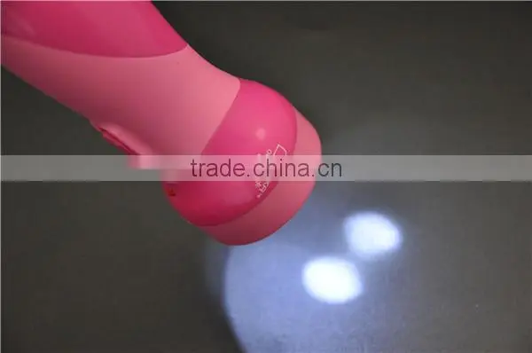 rechargeable led flashlight OMK 3224 pink led flashlight