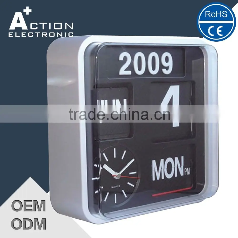Auto Flip calendar Wall Clock small order accept