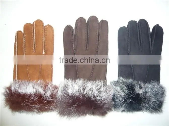 China wholesale winter fur finger gloves