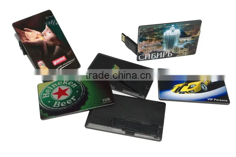 custom cheap Double printing Gift Credit Card USB /usb card /business card Flash Drive Stick with custom logo