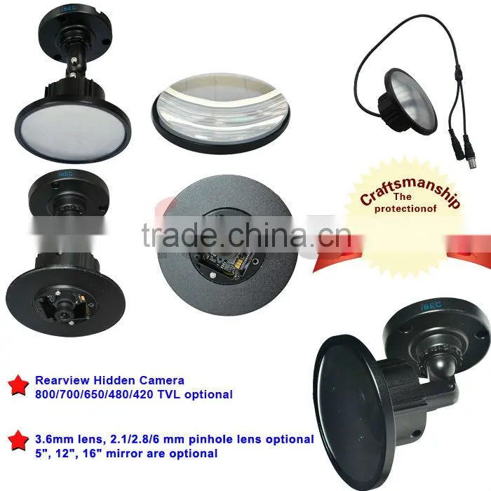 ISEC/OEM 1/3" Sony effio-e ccd 700tvl high definition hidden mirror camera with different size