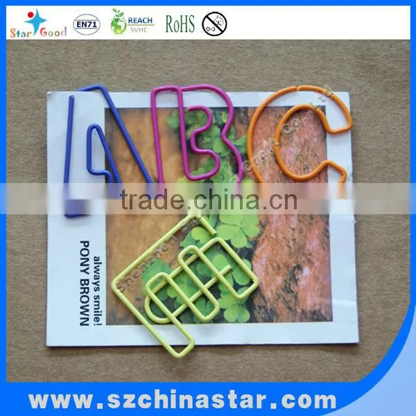 Metal Material paper clip shaped letter