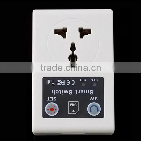 Smart Home SMS/Dial Switch ON/OFF 2200W Universal Remote Controlled GSM Power Socket Suitable for US/ UK/ EU Stand Plug
