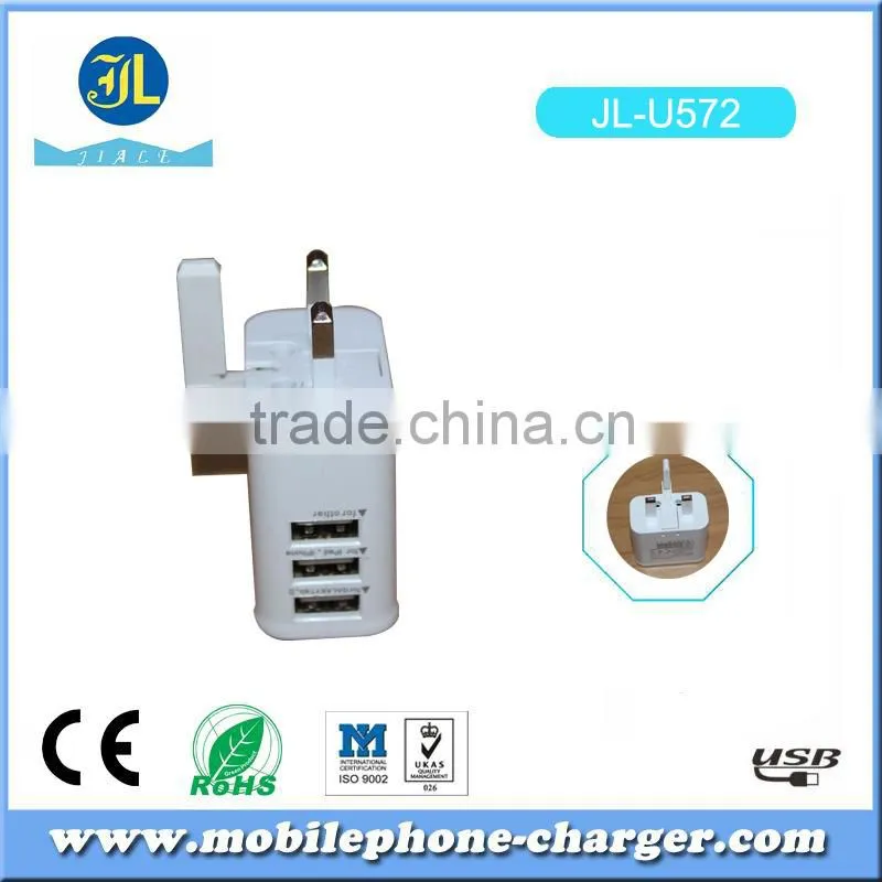 Mobile phone charger multi-port travel usb charger OEM adapter made in China